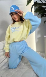 KOMPLET MILLAGRO SWEETY ROYAL CYTRYNA BŁĘKITNY