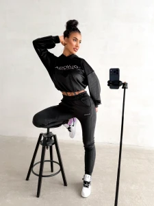 KOMPLET DAMSKI OLAVOGA NEROLI CZARNY