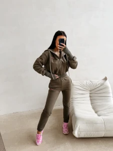 KOMPLET DAMSKI OLAVOGA ELISTA KHAKI