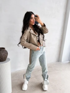 KURTKA DAMSKA OLAVOGA CAMPANI BEŻOWA