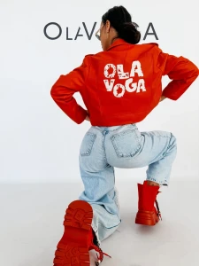 KURTKA DAMSKA OLAVOGA LADYO CZERWONA