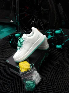 SNAKERSY BUTY MĘSKIE OLAVOGA DAYTON BIAŁO NIEBIESKIE