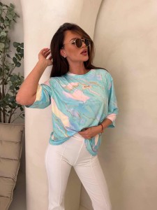 T-SHIRT BY ME MARMARIS PRINT MARMUREK LAZUR