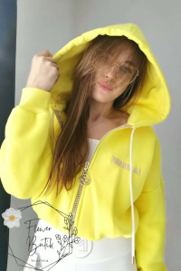 BLUZA LAMONNE BELLA ZIP ŻÓŁTA