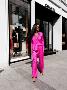 KOMPLET DAMSKI OLAVOGA REUNION NEON RÓŻ