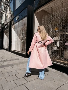 PŁASZCZ DAMSKI OLAVOGA ZYRO RÓŻOWY