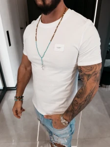 T-SHIRT MĘSKI OLAVOGA BANXI ECRU