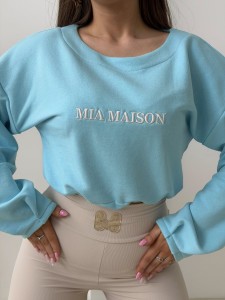 BLUZA MIA MAISON MALLORCE BŁĘKITNA