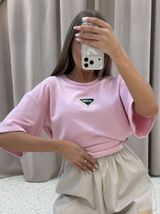 T-SHIRT MIA MAISON ELYS PUDROWY RÓŻ