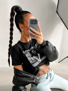 T-SHIRT OLAVOGA IDCARE CZARNY