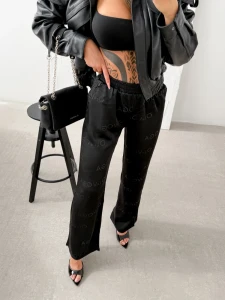 SPODNIE DAMSKIE OLAVOGA LUXE LOUNGE CZARNE