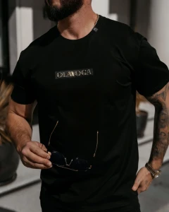 T-SHIRT MĘSKI OLAVOGA SOBRE CZARNY