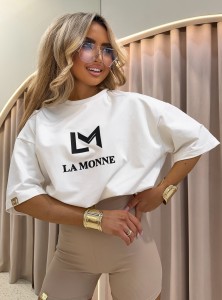 T-SHIRT LAMONNE MATCHING SET MONNE BIAŁY
