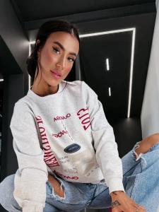 BLUZA DAMSKA OLAVOGA APARE SZARA