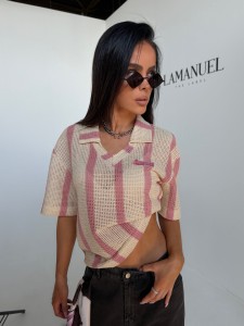 T-SHIRT LAMANUEL AMIGA RÓŻOWY