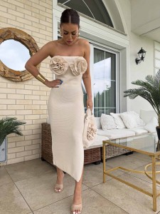 SUKIENKA BY ME ALOHA JASNY BEŻ