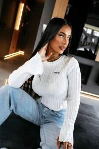 SWETER DAMSKI OLAVOGA ZIRRA ECRU