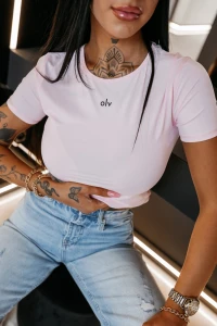 T-SHIRT OLAVOGA BASTU RÓŻOWY