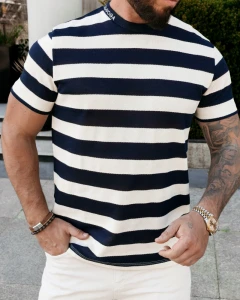 T-SHIRT MĘSKI OLAVOGA NEXTO GRANATOWY