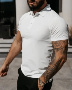 T-SHIRT MĘSKI POLO OLAVOGA ZAIN ECRU