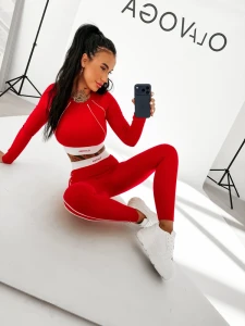 KOMPLET DAMSKI OLAVOGA SENSA CZERWONY