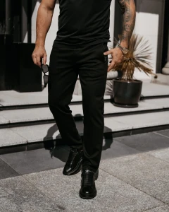 SPODNIE MĘSKIE OLAVOGA LUON CZARNE