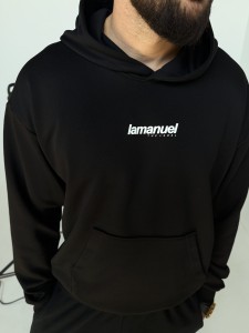 BLUZA MĘSKA LAMANUEL PRIDE MAN CZARNA