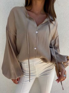 BLUZKA BY ME BOHO MOKKA