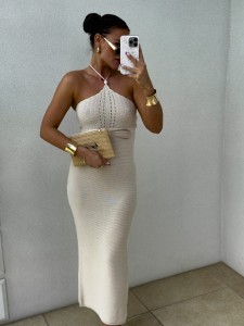 SUKIENKA BY ME GRETA JASNY BEŻ