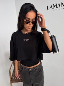 T-SHIRT LAMANUEL PEROLA CZARNY