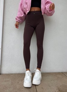 LEGGINSY BY ME KANELLA CZEKOLADOWE