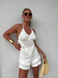 TOP BY ME POCAHONTAS ECRU