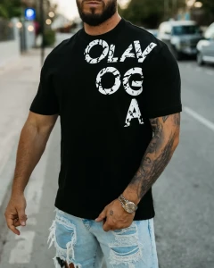 T-SHIRT MĘSKI OLAVOGA MALOR CZARNY