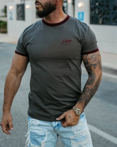 T-shirt-meski-OLAVOGA-VIROO-2026-grafit---.webp