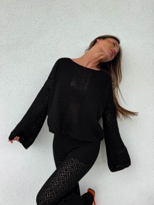 SWETER BY ME LUGANO CZARNY