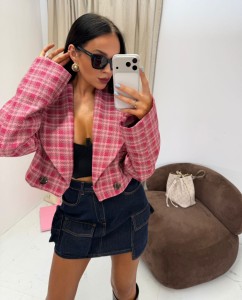 SPÓDNICA LA MILLA Z KIESZENIAMI CIEMNY JEANS