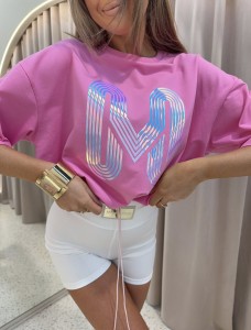 T-SHIRT MIA MAISON MIA RÓŻOWY