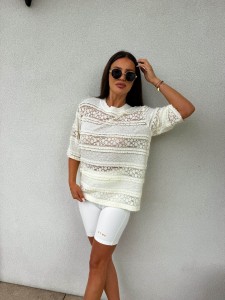 T-SHIRT BY ME PEROLA ECRU