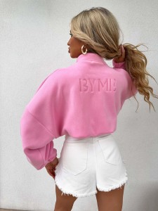 BLUZA BYME POLAROWA PURE CIEMNY RÓŻ