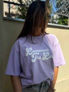 T-SHIRT LAMANUEL FUNNY LILA