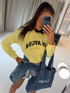 BLUZA DAMSKA OLAVOGA SOVE ŻÓŁTA