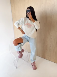 BLUZA DAMSKA OLAVOGA LULU SZARA