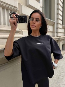 T-SHIRT LAMANUEL NOX CZARNY