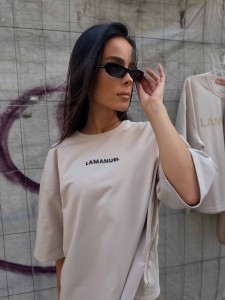 T-SHIRT LAMANUEL NOX BEŻOWY