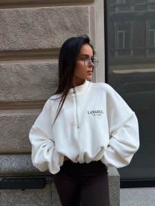  BLUZA DAMSKA LAMANUEL WARM UP ECRU