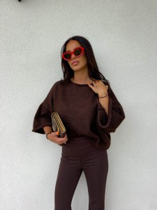 SWETER BY ME SALTY CZEKOLADOWY