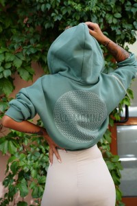 BLUZA LAMONNE EMBLEM HOODIE MATCHA