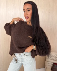 SWETER DAMSKI OLAVOGA USERS BRĄZOWY