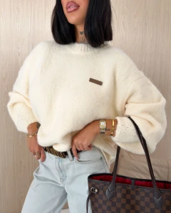 SWETER DAMSKI OLAVOGA USERS ECRU
