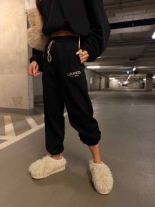  SPODNIE DAMSKIE LAMANUEL BASIC CZARNE